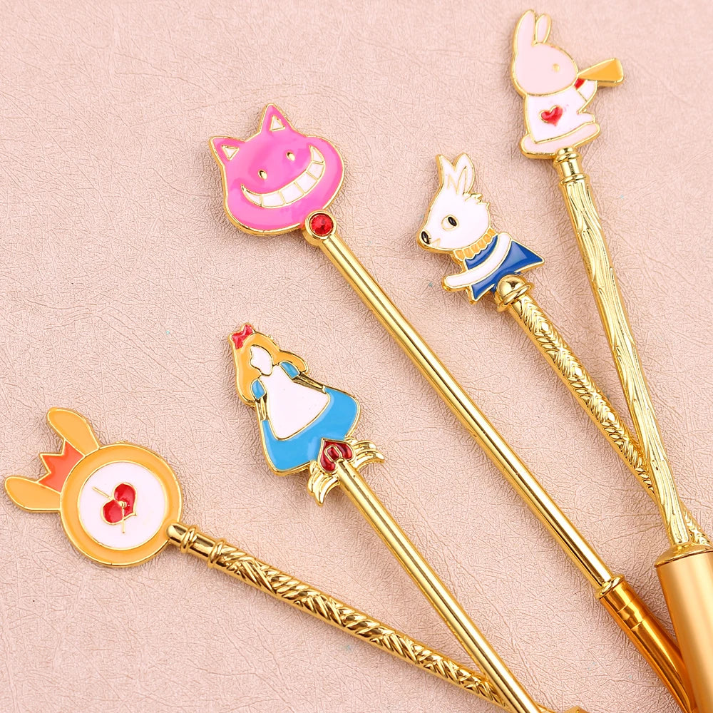 Fantasy, Alice's Wonderland makeup brush set, Mr. Rabbit pumpkin carriage creative makeup brush, suitable for girls' holiday gif