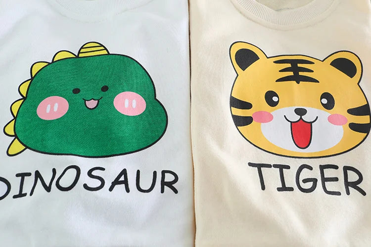 New Spring Autumn Baby Clothes Children Boys Girls Cartoon T-Shirt Pants 2Pcs/Sets Toddler Casual Costume Infant Kids Tracksuits