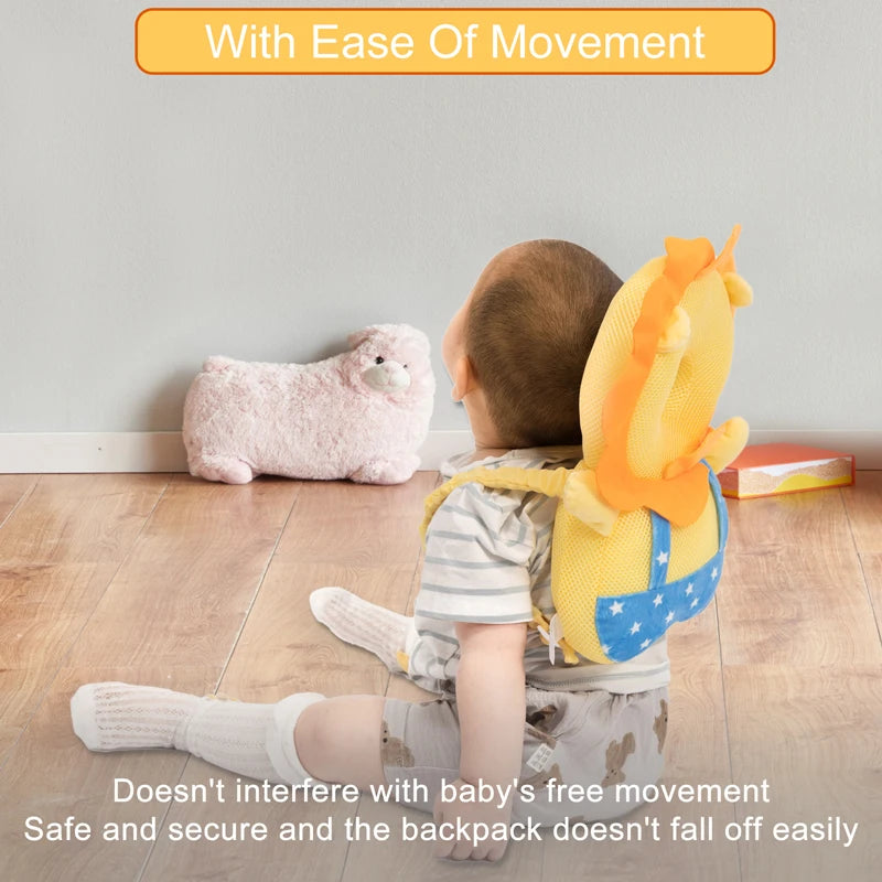 Toddler Baby Head Protection Cushion Backpack Wear Pillow For Kids 0-3 Y Children Protective Cushion Rabbit Security Pillows