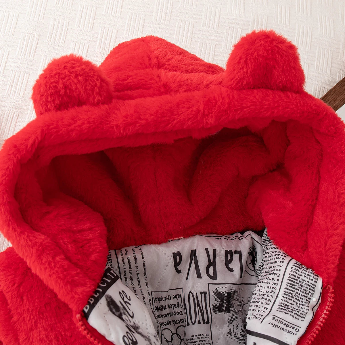 Winter New Thick And Warm Baby Girl Coat, Simple Solid Color Children'S Clothing Suitable For Babies With A Height Of 90-140cm