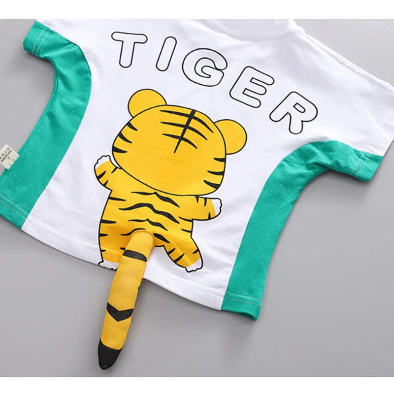 New Summer Baby Girls Clothes Suit Children Boys Fashion T-Shirt Shorts 2Pcs/Sets Toddler Costume Kids Outfits Infant Tracksuits