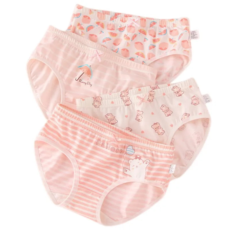 Girl A Cotton Briefs Boxers Breathable Underpants Girl Quality Panties Size 90-165 Healthy Briefs Kids Comfortable Soft Boxers