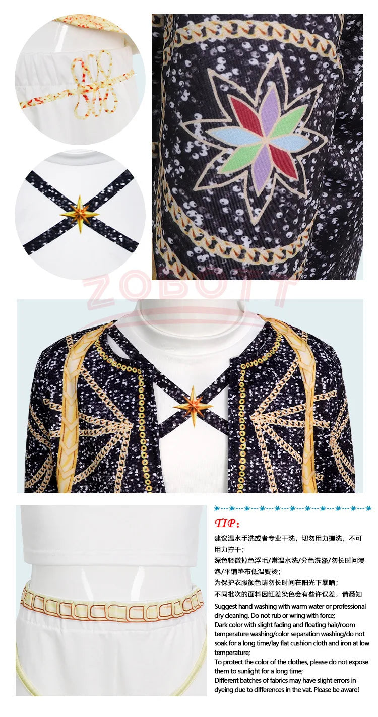 2025 NEW Kpop Demon Hunter Anime Movie Kids Cosplay Rumi Zoey Mira 3D Print Costume Suit Clothes KPop Rumi Zoey Cosplay Outfit