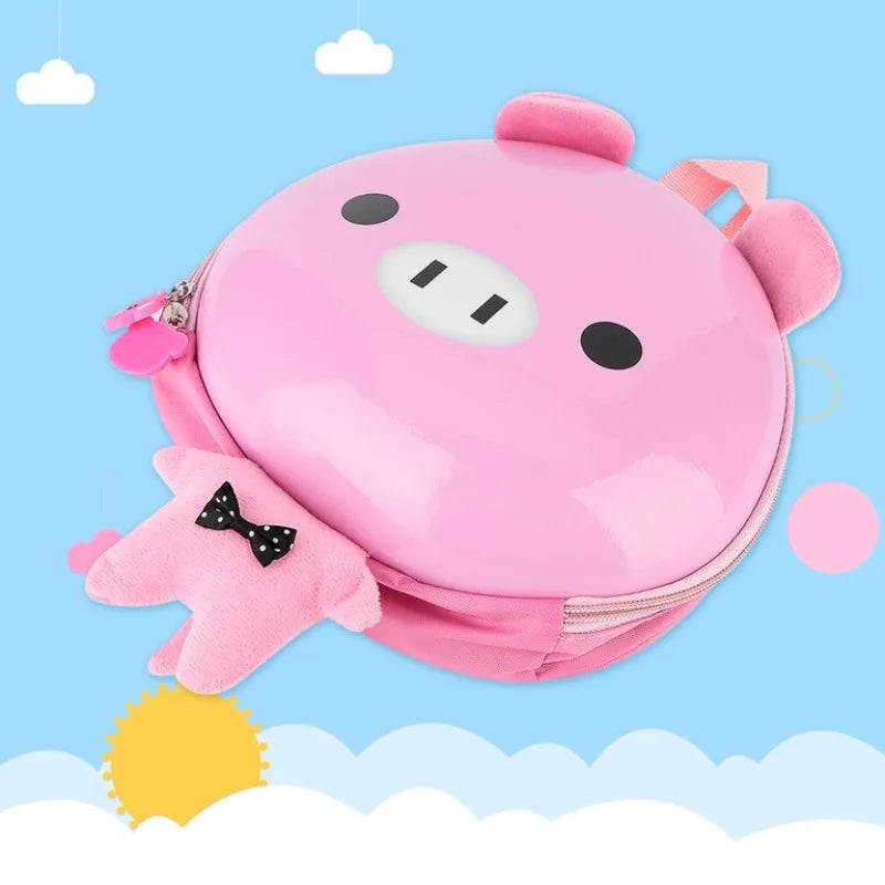 Cartoon Schoolbag for Boys & Girls Kindergarten Kids Baby Backpack Waterproof Lightweight Animals Toddler Backpack Hard & Plush