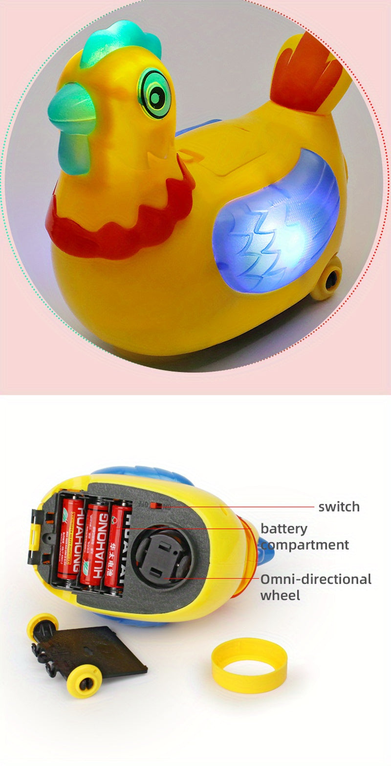 Electric Laying Egg Chicken Toy Doll with Sound Music Talking Walking Chicken Singing Dancing Chick Toy Easter for Boys Girls