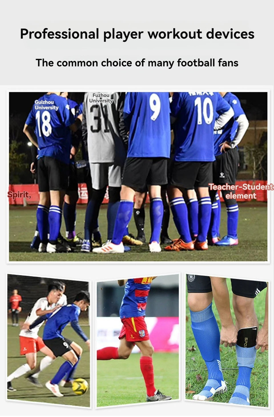 Loogdeel 1 Pair Soccer Socks, Sport Knee High Socks Calf Compression Athletic Socks for Kids Adults Running&Training Football