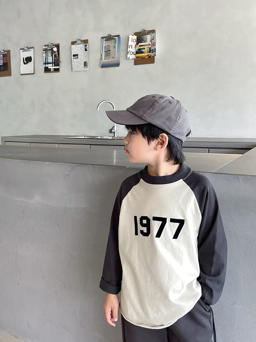 Casual Raglan Sleeve Top Korean Style Kids Boy Clothes Boys Tshirt Clothing 7 8 Years Boys' T-shirt Children's 12 Long Tee 2025