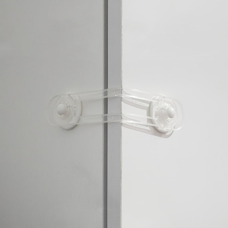 Baby Locks Child Safety Cabinet Proofing - Safe Quick and Easy 3M Adhesive Cabinet Drawer Door Latches No Screws & Magnets