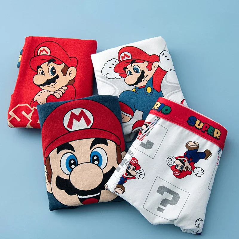 4pcs Marvel Children Underwear Spiderman Figures Briefs Kids Cotton Underwear Avengers Cartoon Print Soft Baby Boy Underpants