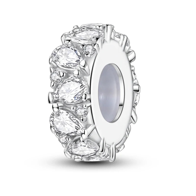 Hot Sale Charms Beads 925 Sterling Silver Pink Perfume Bottle Letter Luminous Firefly Tarot Card Beads Fit DIY Bracelets Jewelry