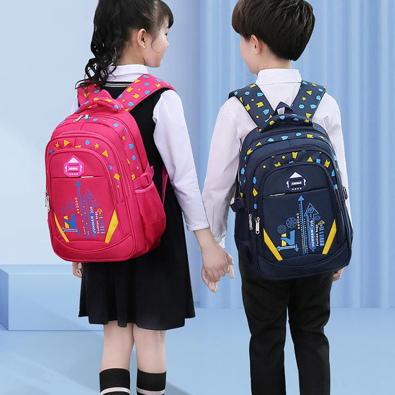 Children's Shoulder Bag Geometry Pattern Kid Backpack In Primary Schoolbag Teen Boy Girl Backpack Book Bag Waterproof Mochila