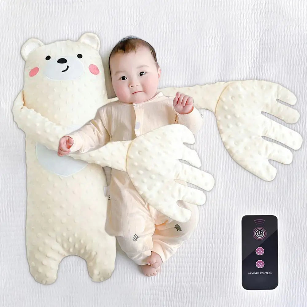 Remote Control Electric Baby Sleep Toy Cartoon Bear Shaped Plush Soothing Dolls Cartoon Baby Sleep Aid Comfort Soother Pillow
