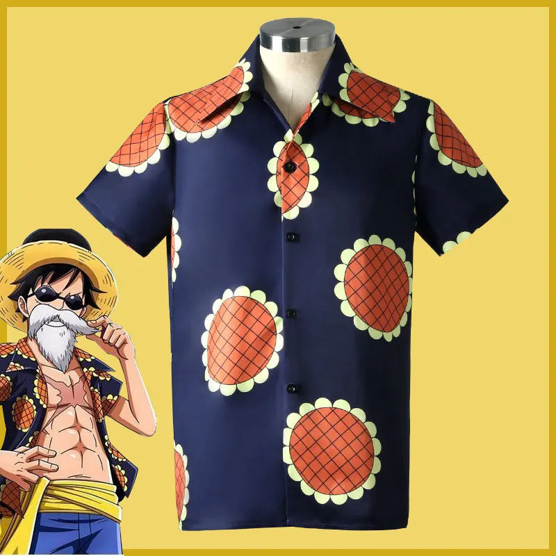 5 Styles Anime Monkey D Luffy Cosplay Costume Egghead Costume for Adult Coat Hat Fancy Uniform Halloween Christmas Suit