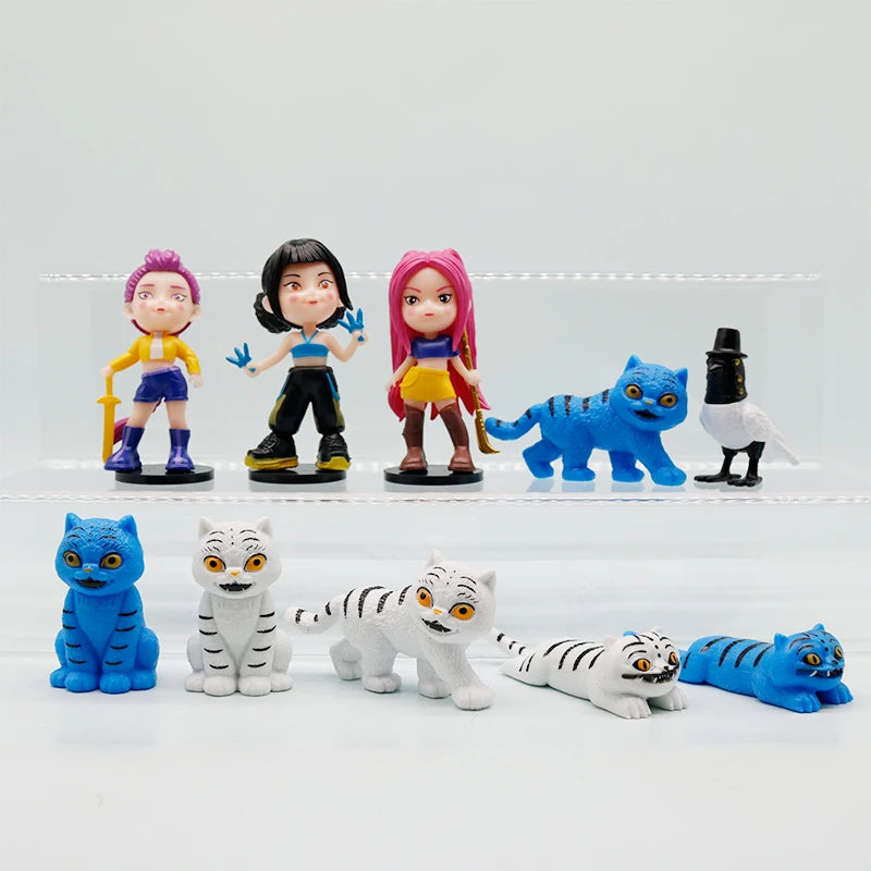 Anime Figure Kpop Demon Hunters Model Toy Cartoon Gaming Peripherals Desk Decoration Collection Figures Model Toy For Kid Gift