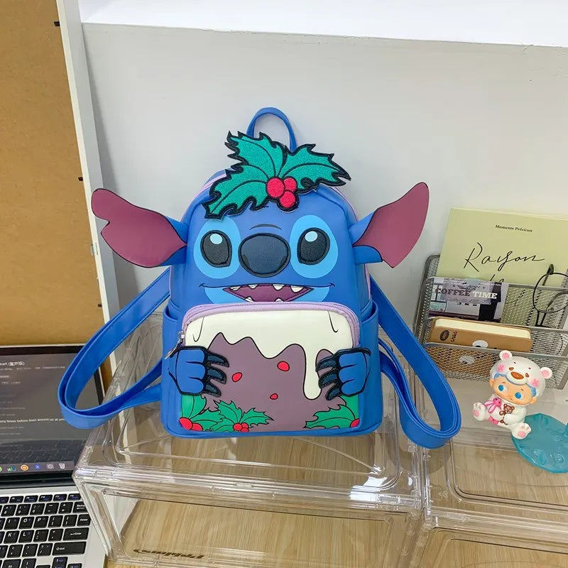 Disney Stitch New Mini Children's Backpack Cartoon Cute Children's Schoolbag Fashionable Casual Children's Backpack High Quality