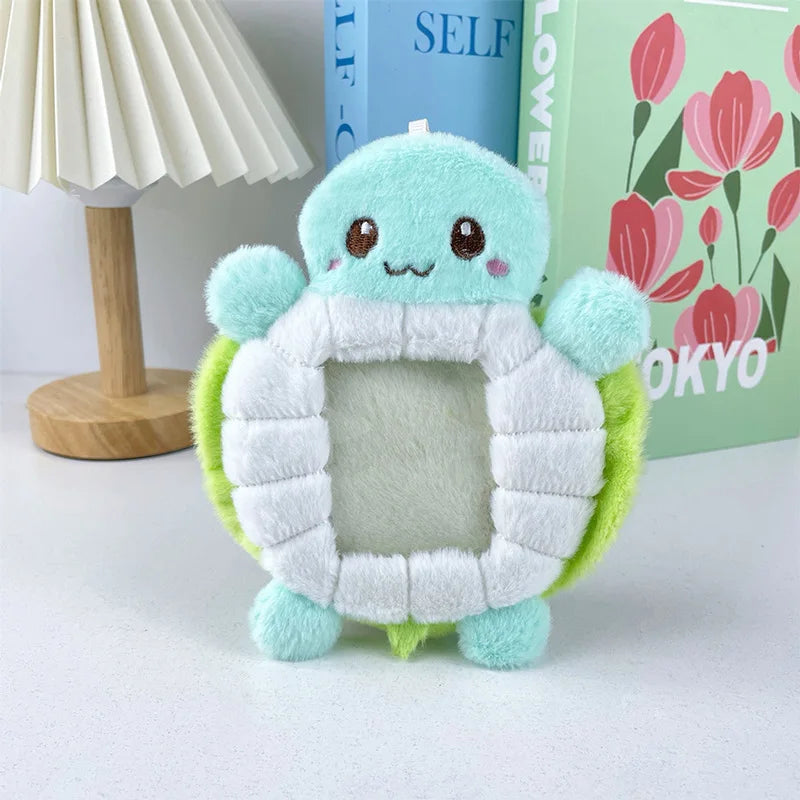 Cute Turtle Plush Card Sleeve Photo Storage Star Small Card Decoration Creative ID Holders Collection Packaging Couple Gifts