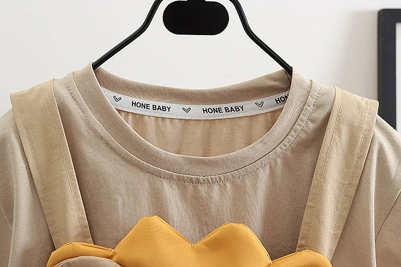 New Summer Baby Boys Clothes Set Children Cartoon T-Shirt Shorts 2Pcs/Sets Toddler Girls Clothing Infant Costume Kids Tracksuits