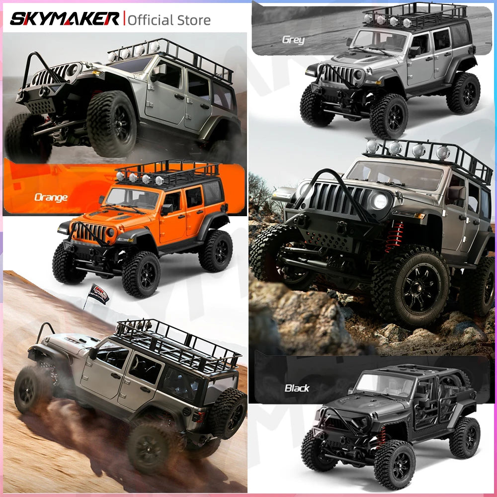 MN128 1/12 RC Car 4WD Jeep Model 2.4G Remote Control LED Light 4X4 Off Road 4WD Climbing RC Truck Electric Toy Car Gift for Boy