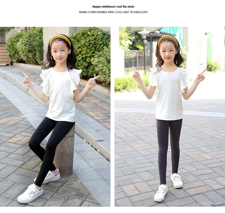 1pcs Spring Summer Thin Kid Leggings Children Tights Casual Sweat Pants Girls Shark Pants Autumn Toddler Skinny Cropped Trouser