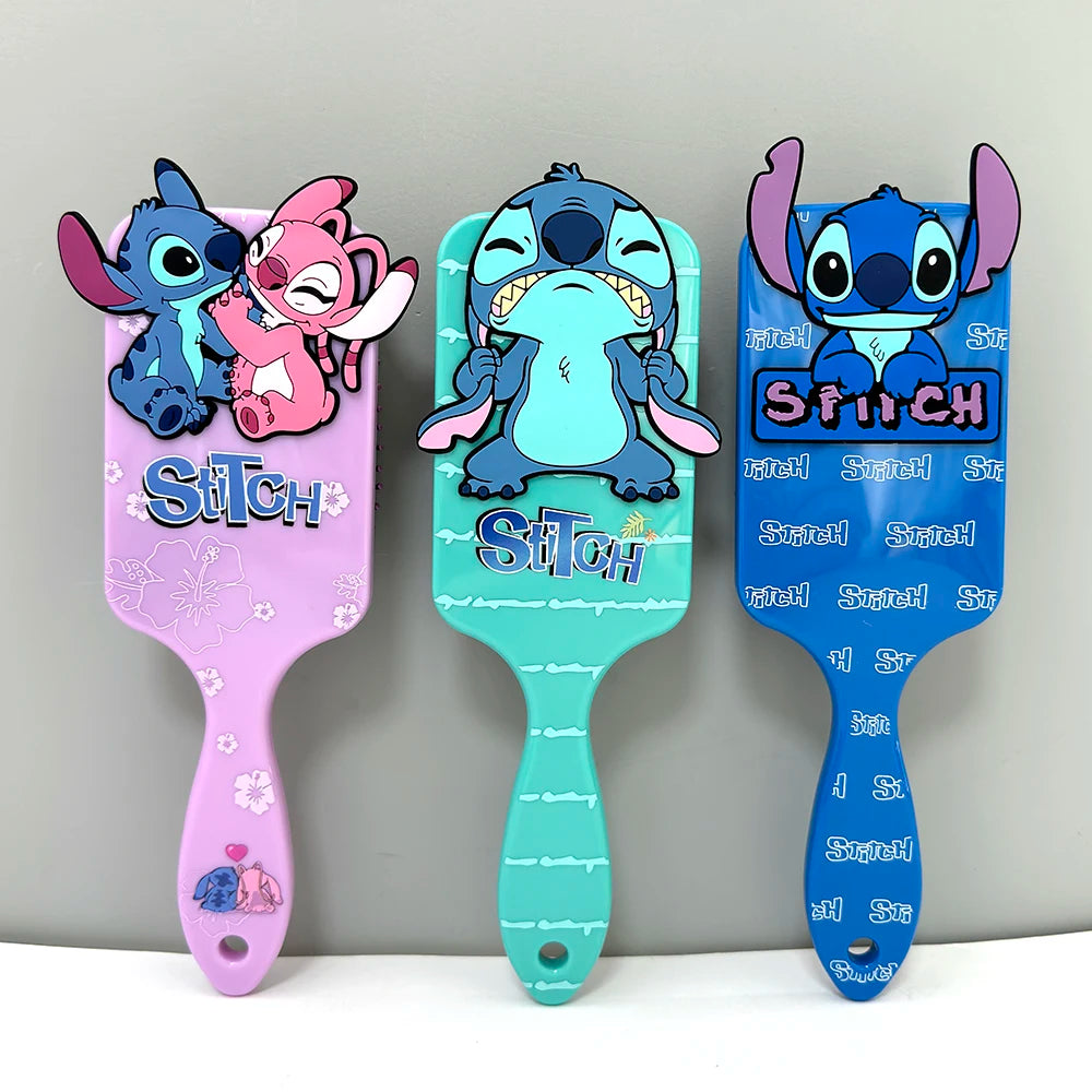 Miniso Disney Animation Lilo & Stitch Comb Series Cartoon Stitch Peripheral Air Cushion Massage Comb Children Girl Student Comb