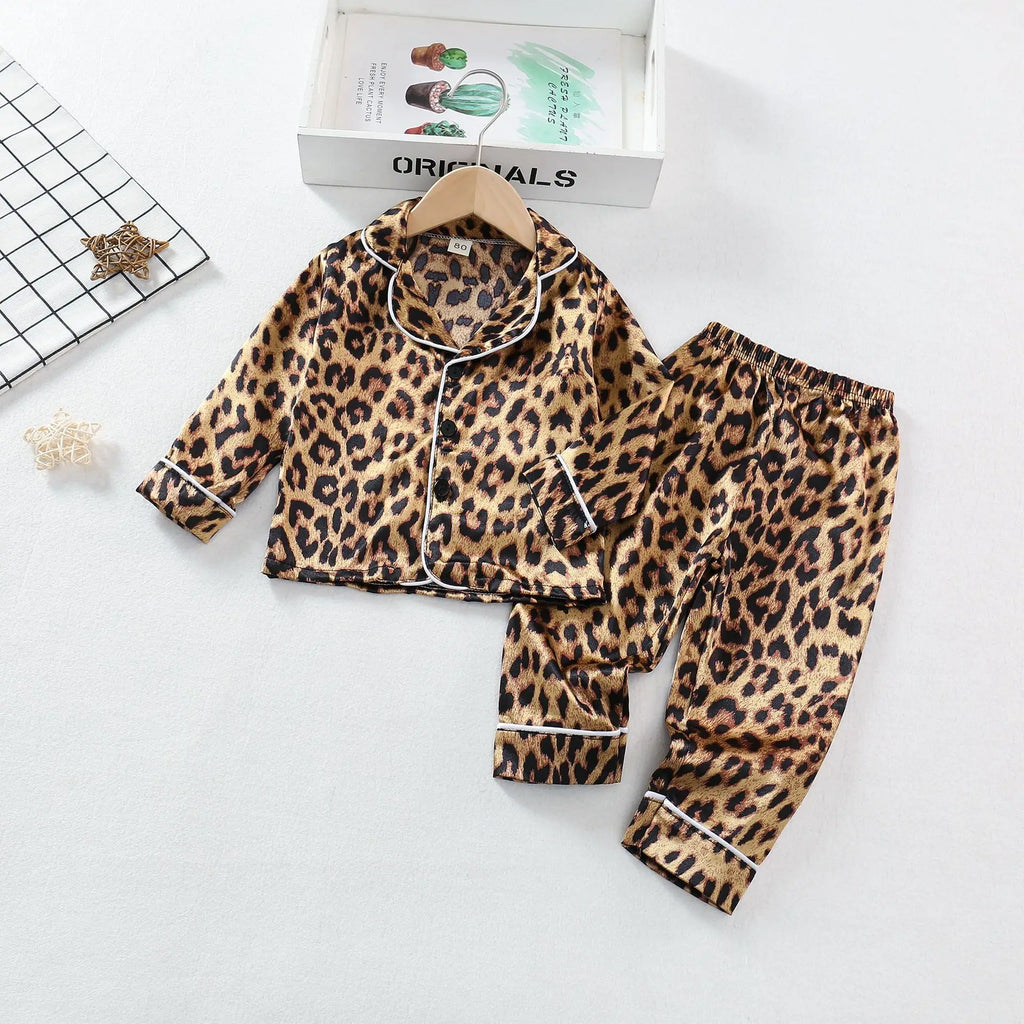 Autumn Baby Girls Clothes Children Pajamas Long Sleeved Shirt Pants 2Pcs/Set Toddler Sleepwear Kids Boys Clothing Infant Costume