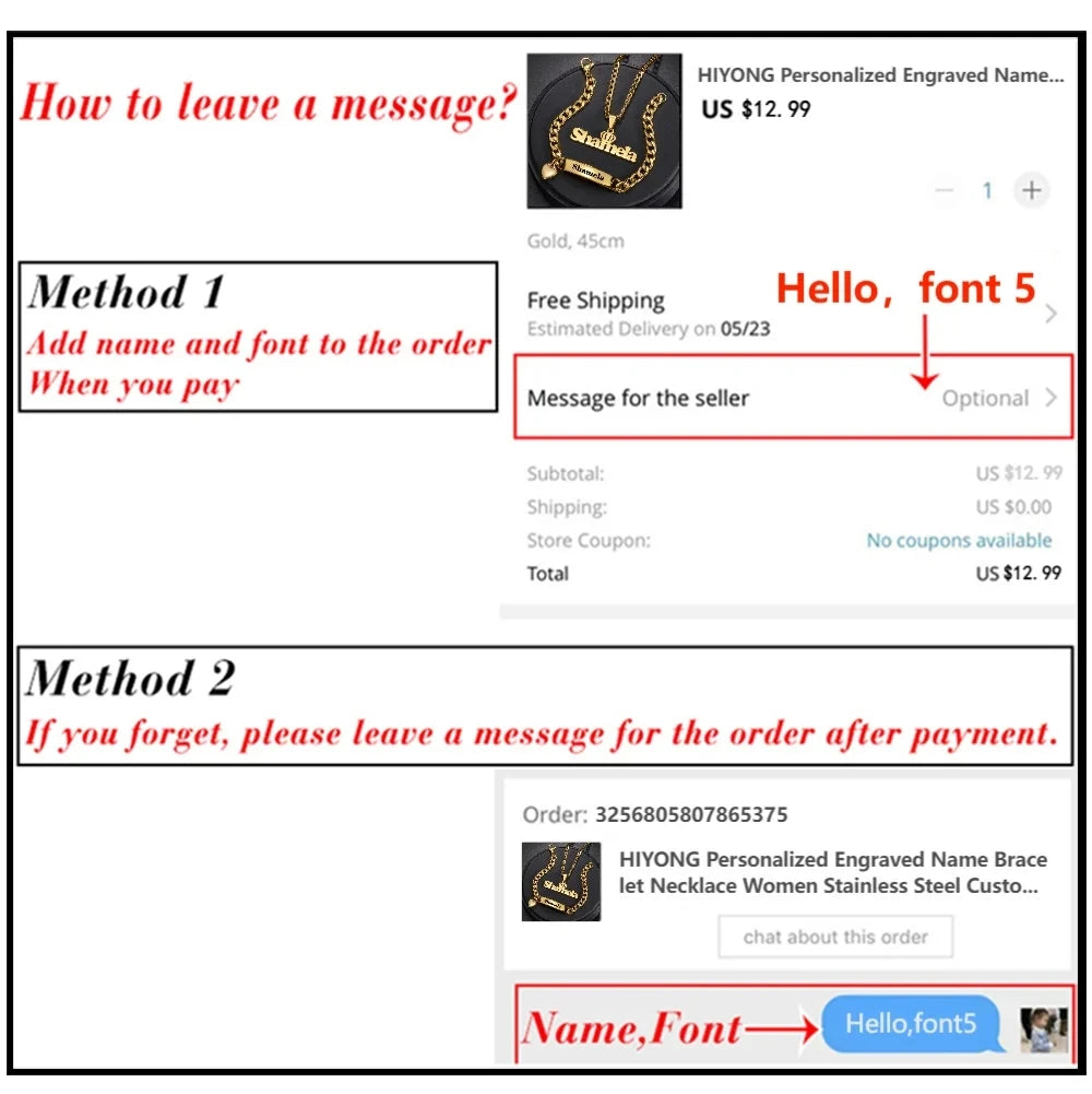 Custom Name Stainless Steel Necklace Personalized 3D Double Color Nameplate Necklaces For Women Men Jewelry Anniversary Gift