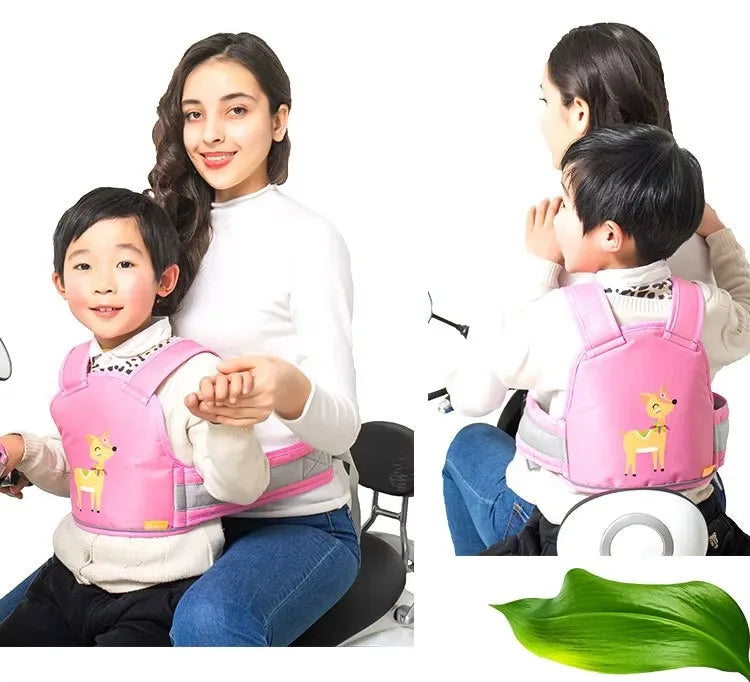 PANGDUBE Kids Motorcycle Safety Harness Adjustable Strap Belt for Electric Cars Bikes Anti-Fall Baby Cycling Strap Kids Gear