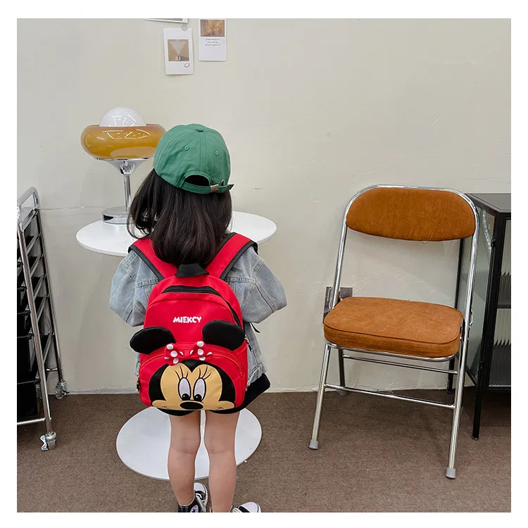 Disney Mickey and Minnie New Children's Backpack Cartoon Cute Boys and Girls Schoolbag Mini Fashion Trend Children's Backpack