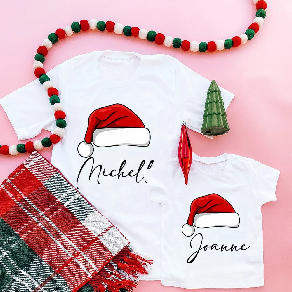 Matching Family Christmas Shirts Family Christmas Shirts Matching Xmas Tees Custom Xmas Tee Personalized Name Xmas Family Tops
