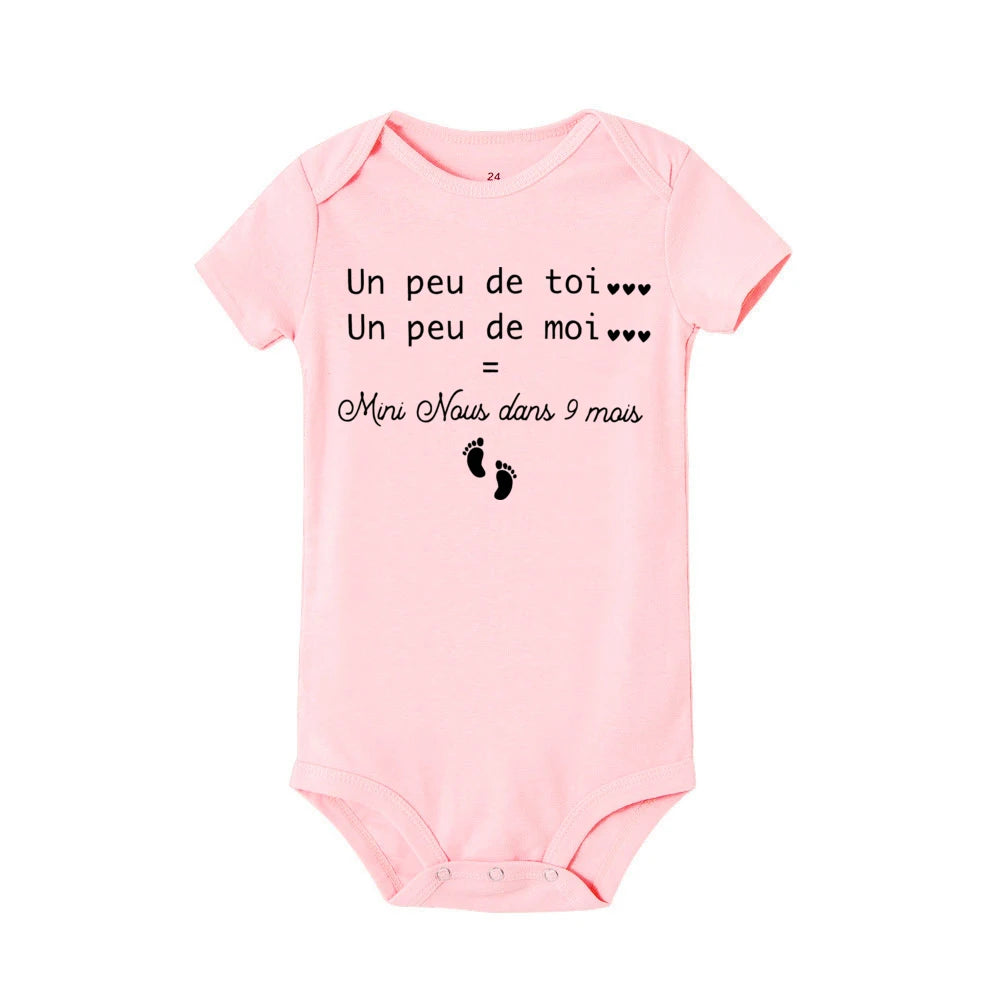 Mini Naus Dans 9 Mais Pregnancy Announcement Baby Rompers First Time Dad Gift Baby Announcement Bodysuit New Baby Gift
