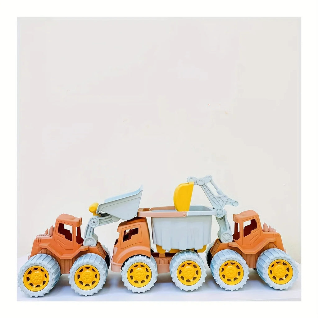 Beach Toys Construction Trucks for Toddler Toys Play Sand Toys Construction Cars for Boys Girls Dump Tractor Toy with Loader