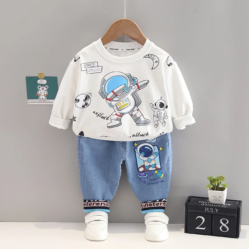 New Spring Autumn Baby Girls Clothes Suit Boys Outfits Children T-Shirt Pants 2Pcs/Sets Toddler Casual Clothing Kids Tracksuits