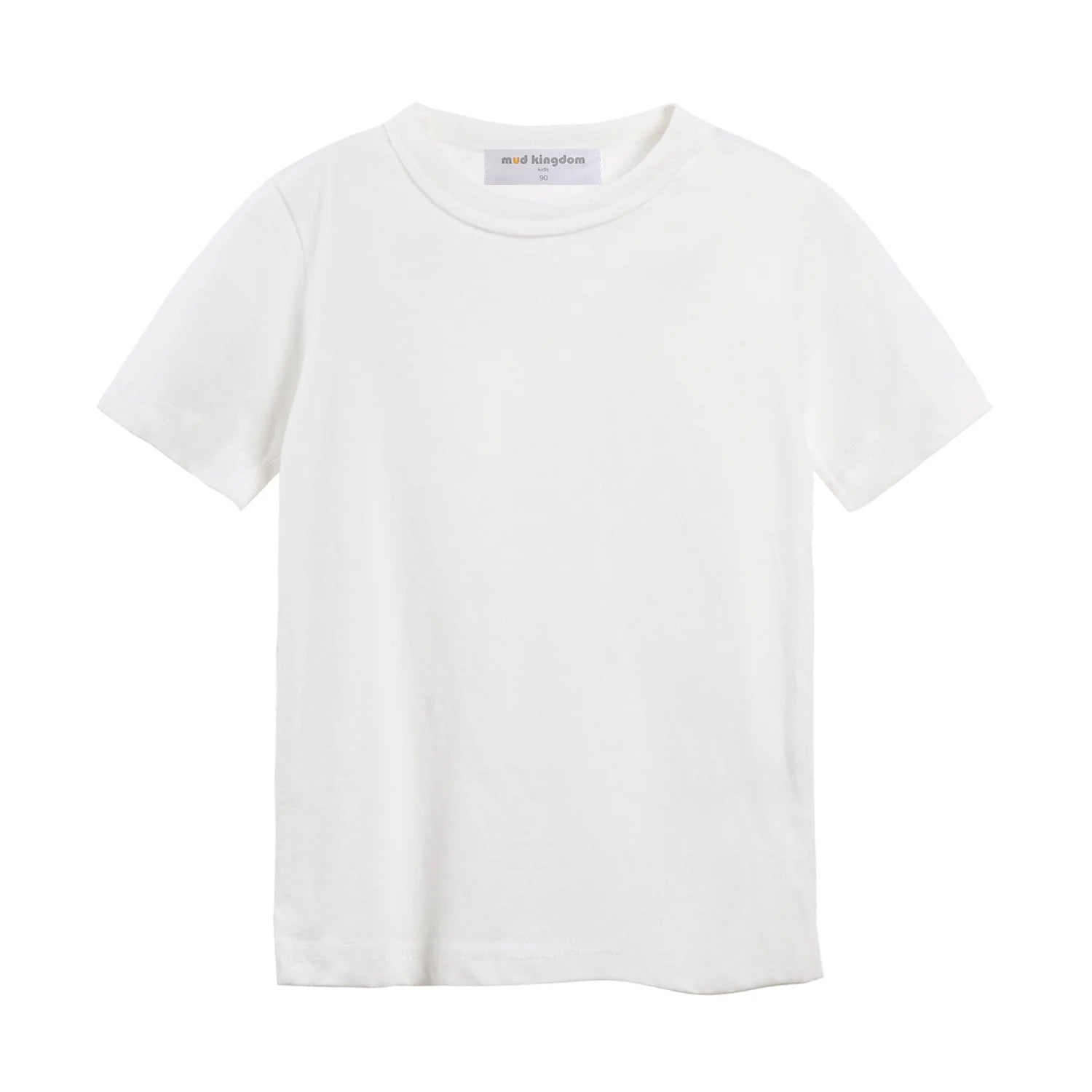 Mudkingdom Big Boys Girls T-Shirt Stripe Rainbow Colorful Solid Plain Color Casual Tops for Kids Clothes Toddler Clothing