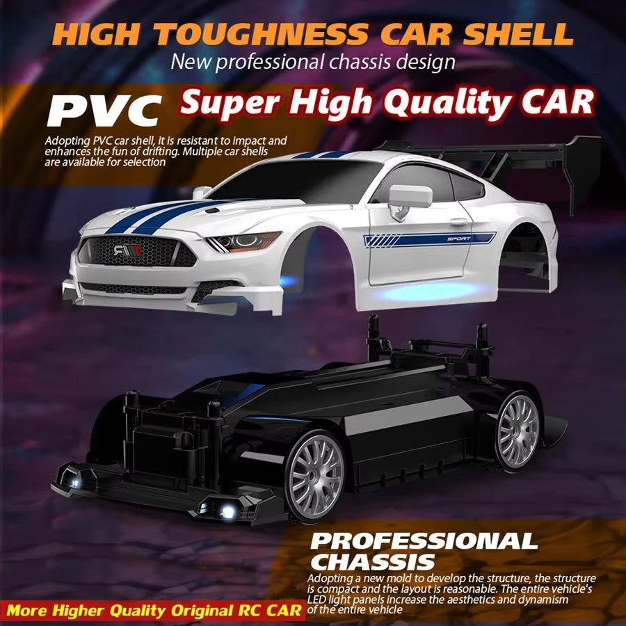 2.4G High speed Drift Rc Car 4WD Toy Remote Control AE86 Model GTR Vehicle Car RC Racing Cars Toy for Children Christmas Gifts