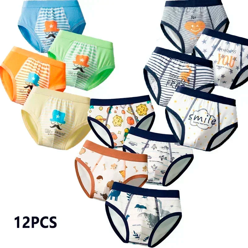 Multipack Cotton Boy Briefs Panties Excavator Pattern Kids Underpants Breathable Cartoon Design Child Hot Shorts Boys Underwear