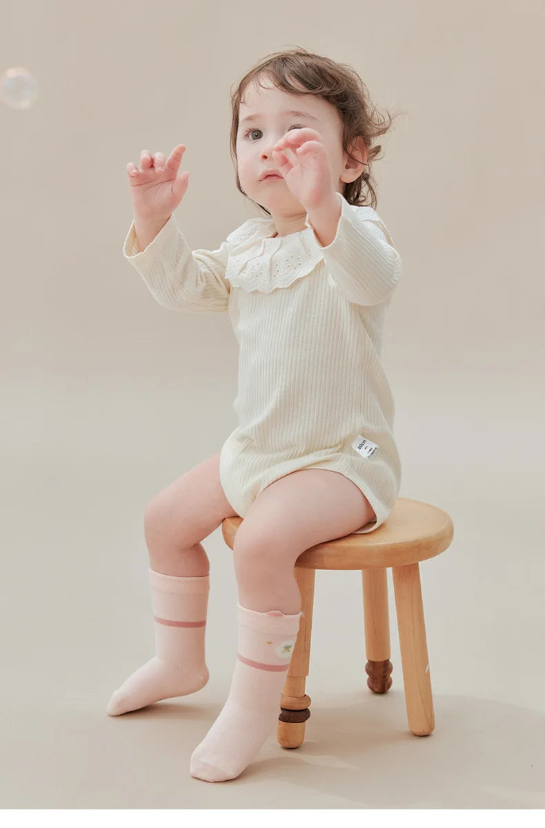 5 Pairs Kids Socks Cute Cartoon Warm Girls Socks Infant Children Girls Socks Soft Breathable Baby Socks For Girls