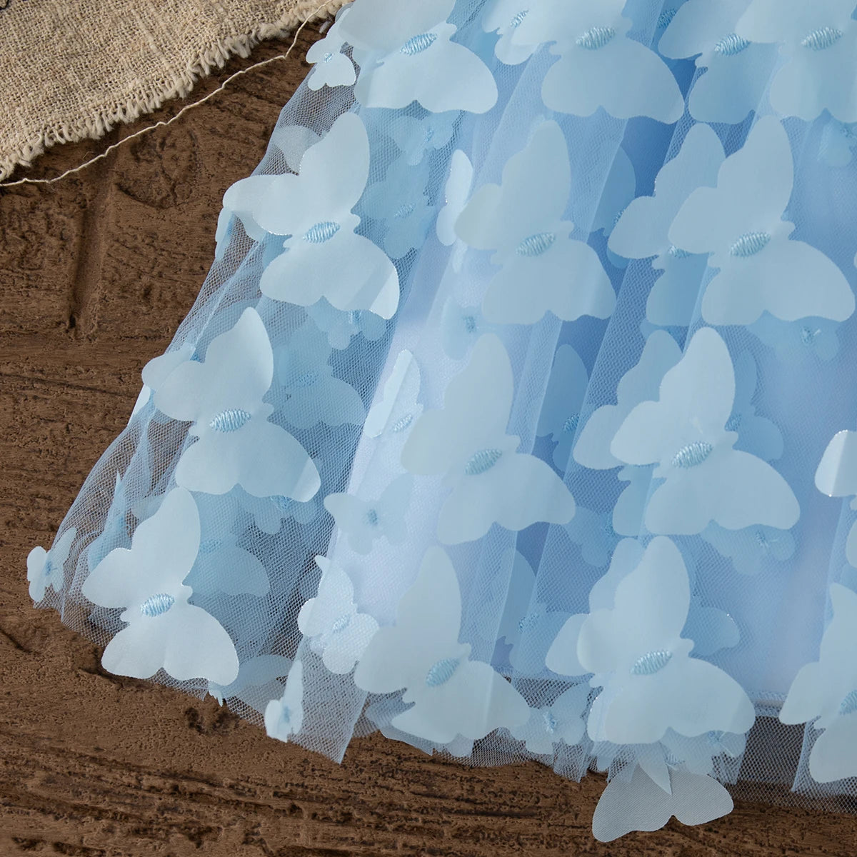 Summer New Butterfly Chiffon Baby Girl Princess Dress, Birthday Party Children'S Clothes For Babies Aged 3 Months To 3 Years Old