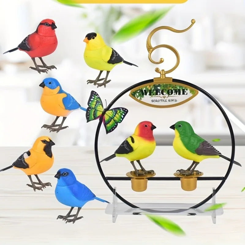 Electric Singing Bird Toy Cute Interactive Bird Toy Simulation Electronic Bird Toys for Kids with Motion & Sound Control