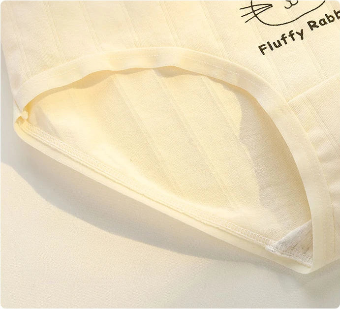 5PCS Young Girls Cotton Antibacterial Panties Kids Thin Breathable Comfort Briefs 8+y Child Clothes Maiden Cute Print Underwears