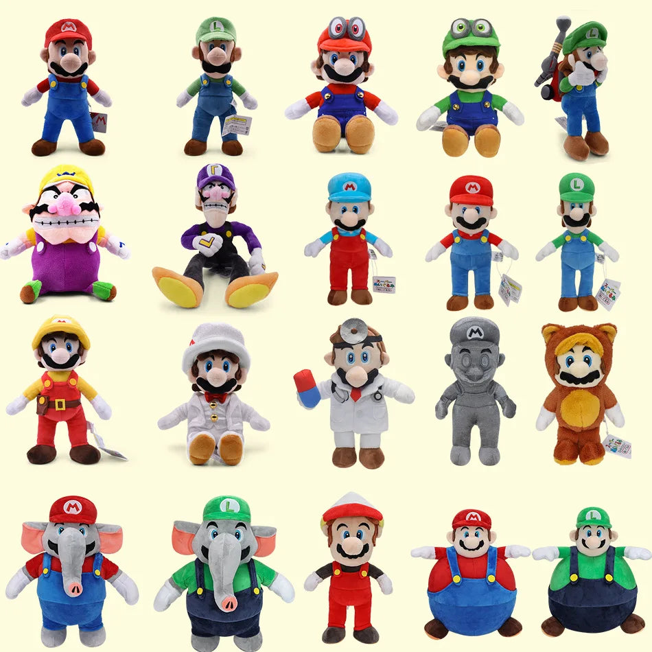22 Styles Genuine Super Mario Bros Plush Toys Doll Elephant Stuffed Toys Anime Doll Plushie for Kids Christmas Birthday Gift