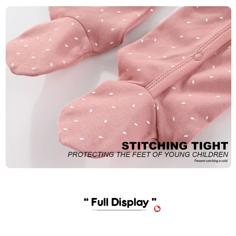 3 Pcs Autumn Winter Fashion Unisex Long Sleeve Casual Soft Comfort Baby Boy Girl Romper Newborn Shower Gifts