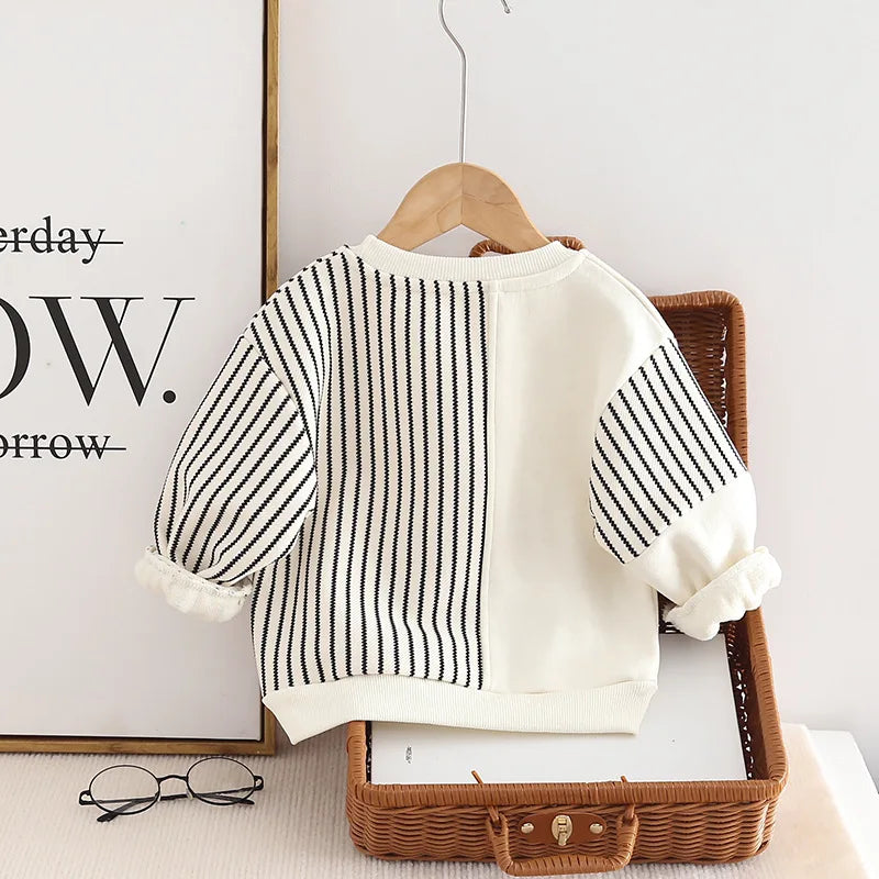 New Autumn Baby Boys Clothes Children Girls Fashion Striped T-Shirt Toddler Casual Costume Kids Outfits Infant Sportswear