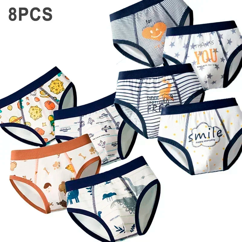 Multipack Cotton Boy Briefs Panties Excavator Pattern Kids Underpants Breathable Cartoon Design Child Hot Shorts Boys Underwear