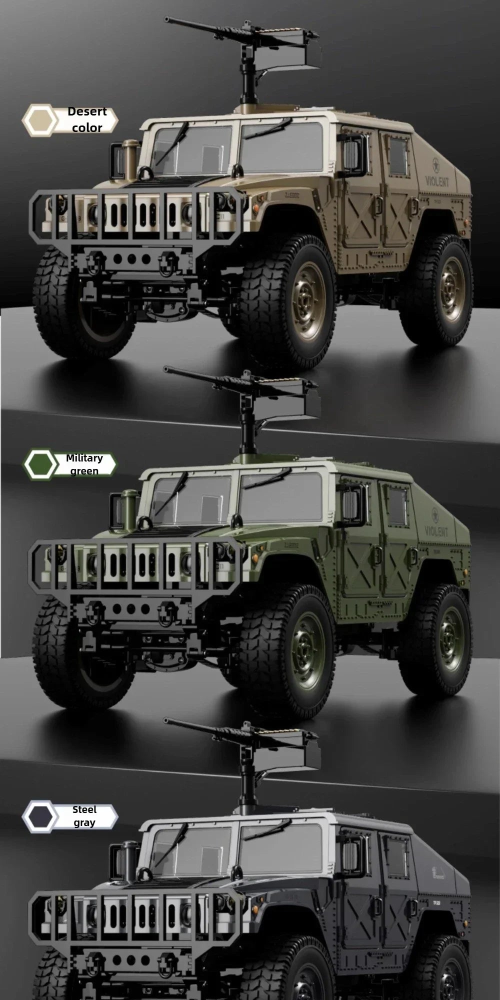 JJRC C8835 1:16 4x4 Remote Control Car - All-Terrain Off-Road Climber with LED Lights for Off-Road Adventure Toy Gift for Kids