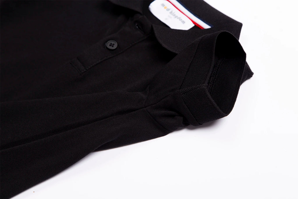 Mudkingdom Boys Pique Polo Shirts Plain Solid Short Sleeve Uniform T-shirts  Collared Cotton Tops for Children School Clothes