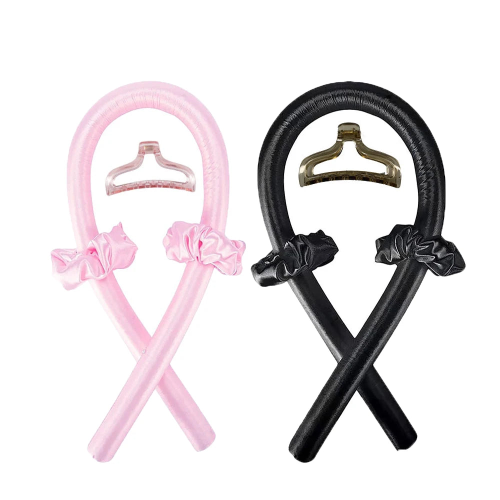 1-2Set Woman Heatless Curling Rod Heatless Hair Curls Headband Make Hair Soft Shiny Hair Curler Hairdressing Tools Accessories