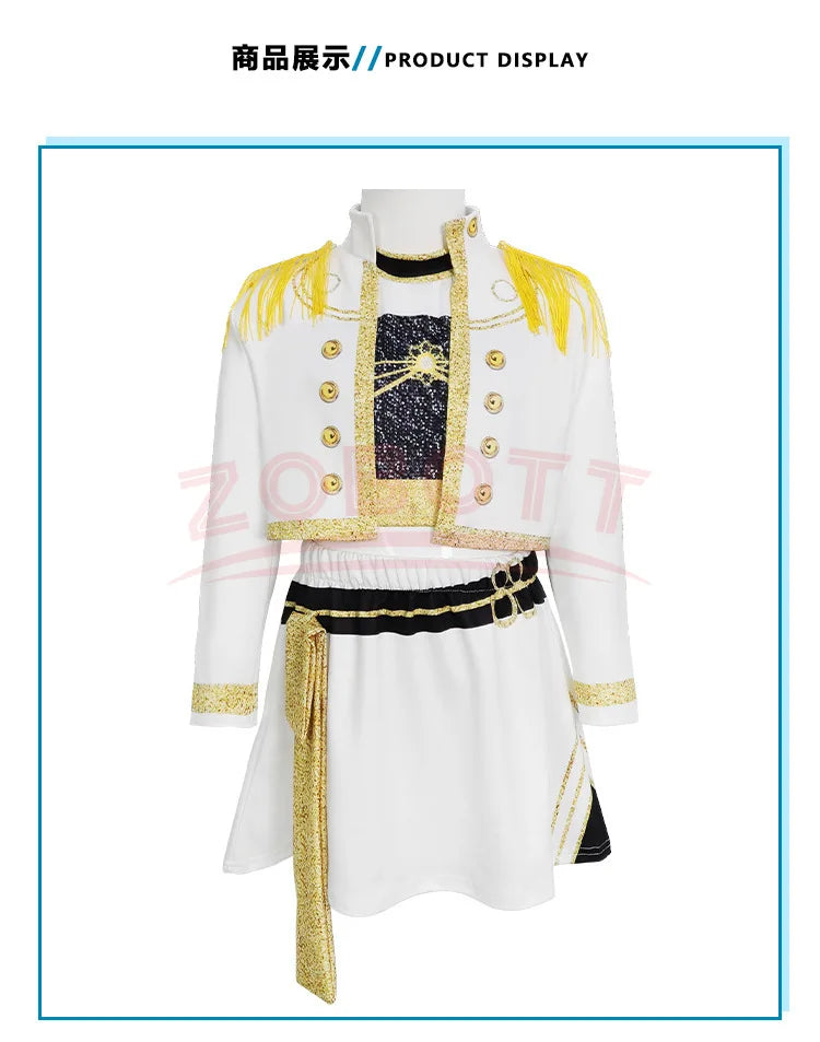 2025 NEW Kpop Demon Hunter Anime Movie Kids Cosplay Rumi Zoey Mira 3D Print Costume Suit Clothes KPop Rumi Zoey Cosplay Outfit