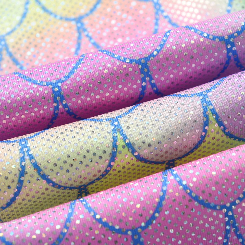 VIKITA Kids Mermaid Print Leggings Girls Colorful Skinny Pants Toddler Casual Pencil Trousers Daily Casual Wear Children Clothes