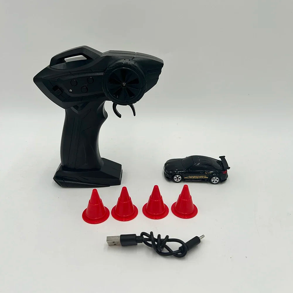 Fqd23 Fqd25 1/64 Rc Car 2.4g 4wd Mini High Speed Racing Car Simulation Car Model Toy Remote Control Drift  For Kids Gifts