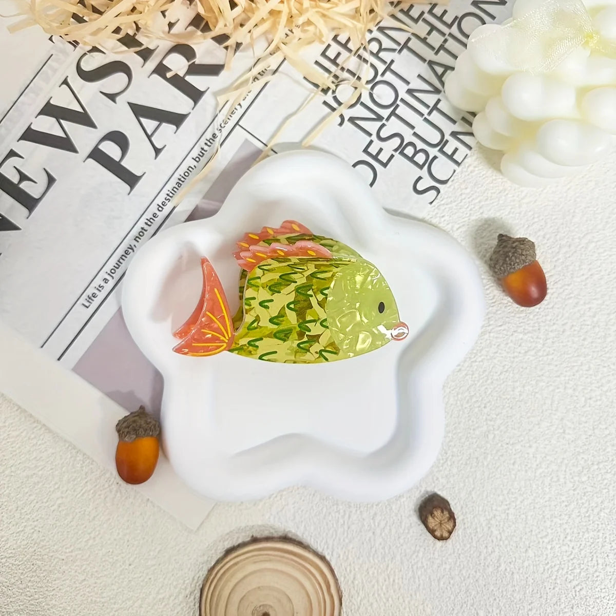 Cute Ocean Series Fish acetic acid Hair clip for women elegant Shark Clip Fashion Girl hair claw